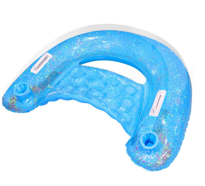 Women's Inflatable Comfort Pool Lounger with View Window Bowlift