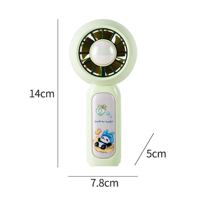 Women Portable Mini Hand Fan with Cute Panda Design Bowlift