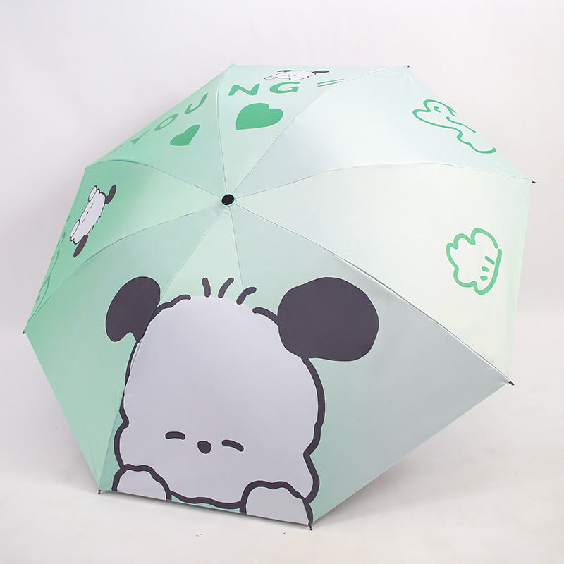 Women's Folding Kid's Umbrella with Cute Animal Designs Bowlift