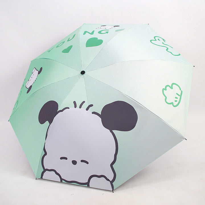 Women's Folding Kid's Umbrella with Cute Animal Designs Bowlift