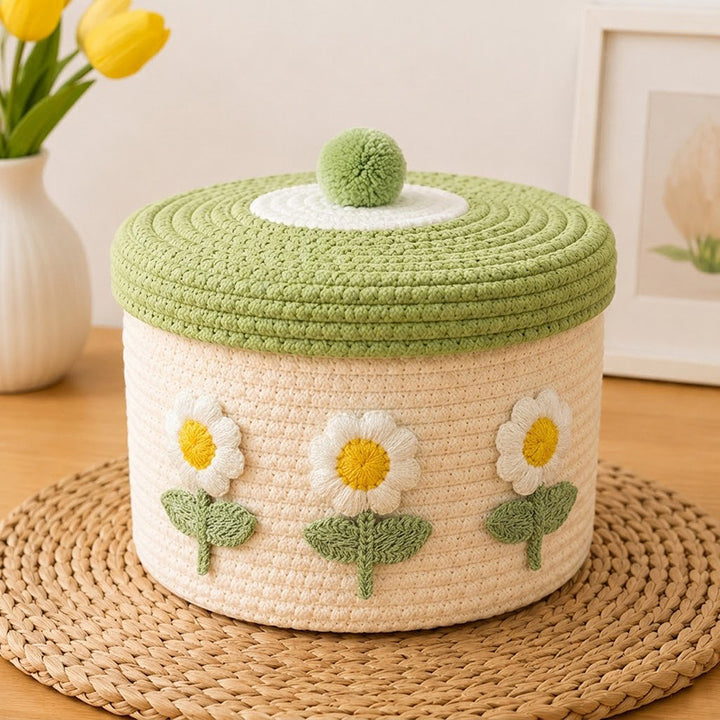 Decorative Knitted Storage Container Bowlift