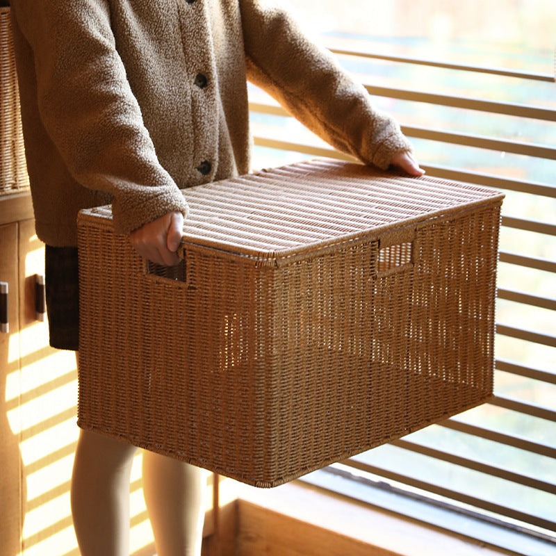 Decorative Woven Storage Chest Bowlift