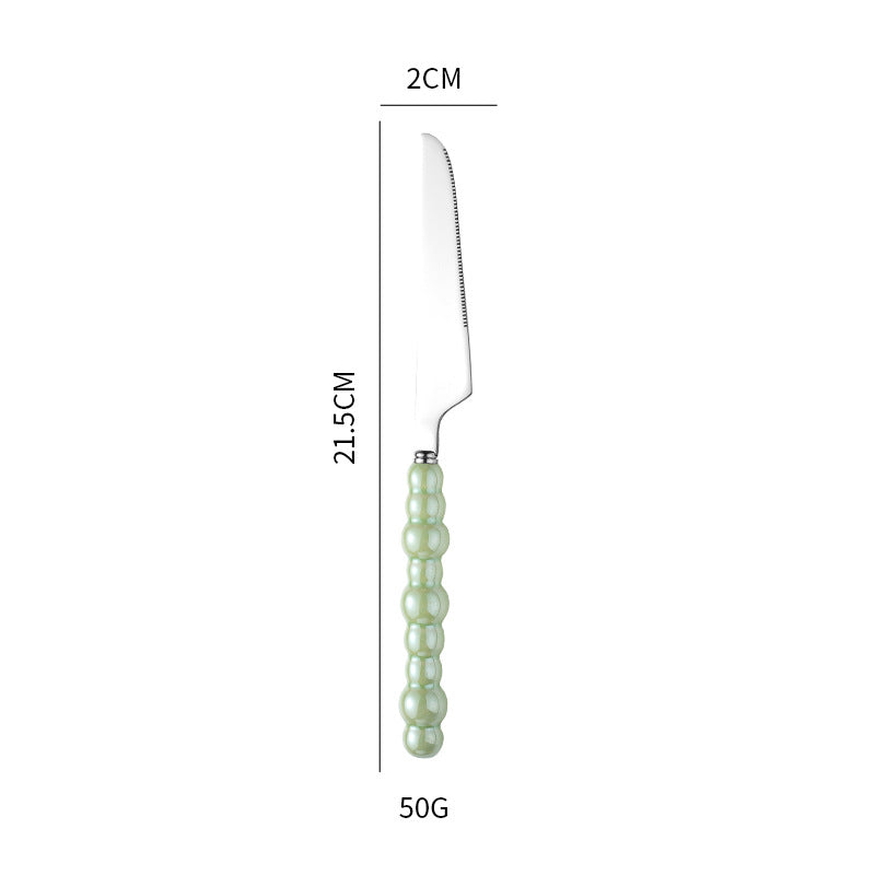 Elegant finger food fork with non-slip handle Bowlift