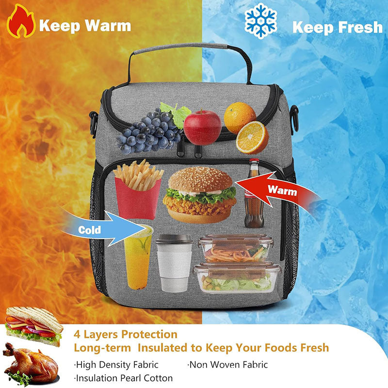 Women's insulated lunch box with multifunctional compartments Bowlift