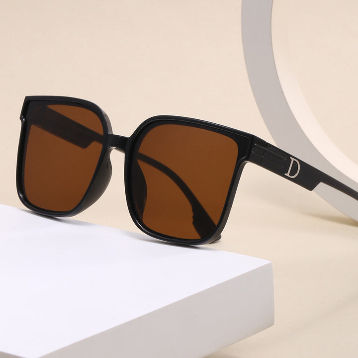 Women stylish square sunglasses with transparent frame Bowlift