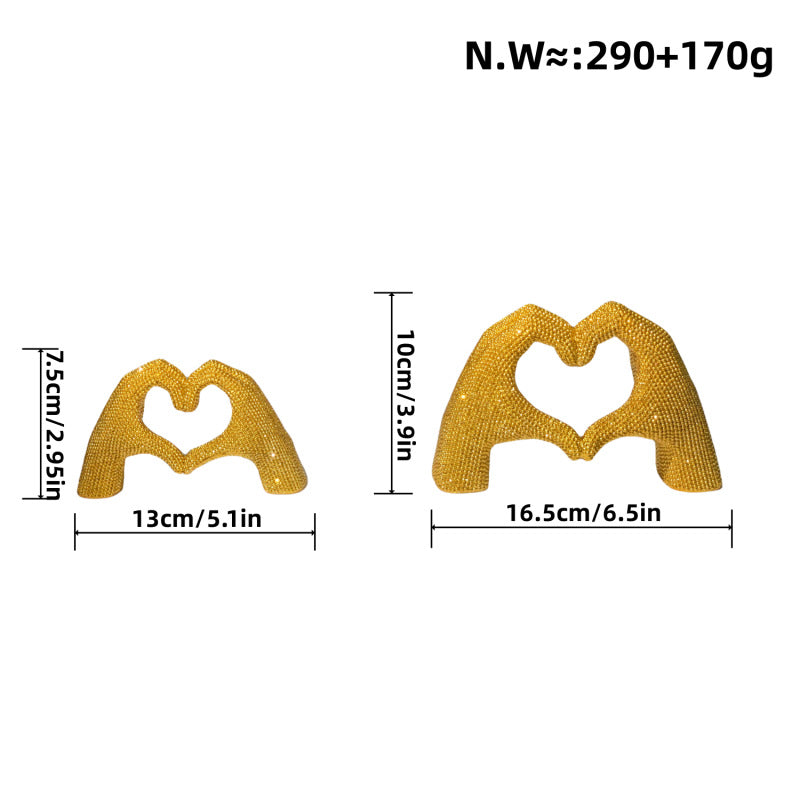 Heart Hand Sculpture Bowlift