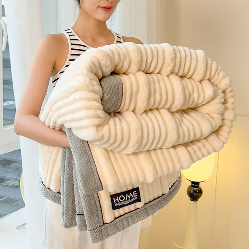 Ultra-Soft Reversible Fleece Blanket Bowlift