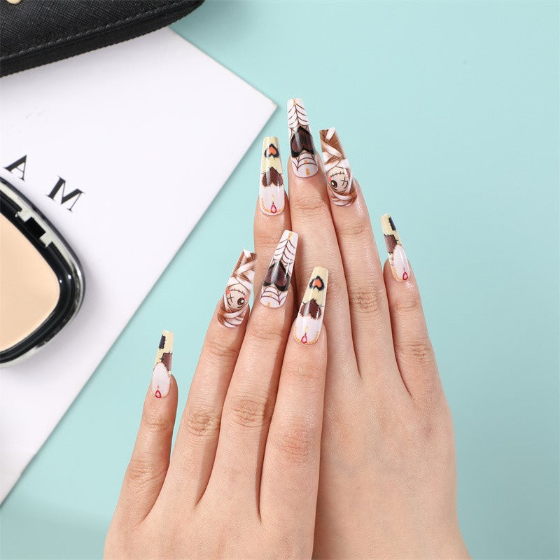 Stylish artificial nails in abstract design Bowlift