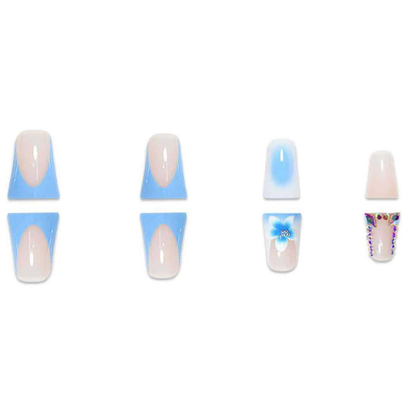 Artistic Long Press-On Nail Extensions Bowlift