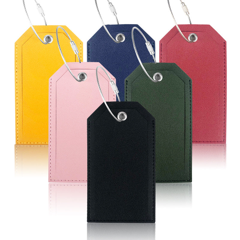 Women’s luggage tag made of durable leather with stainless steel closure Bowlift