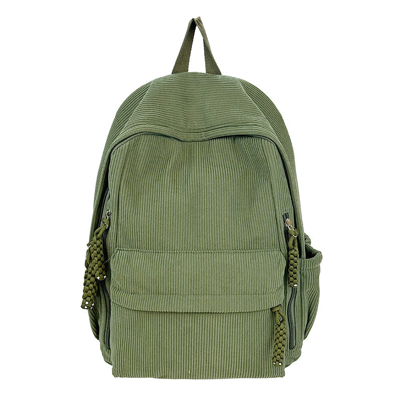 Backpack Made of Durable Ribbed Material Bowlift