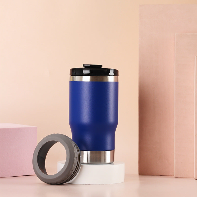 Women Insulated Travel Mug with Non-Slip Silicone Ring Bowlift