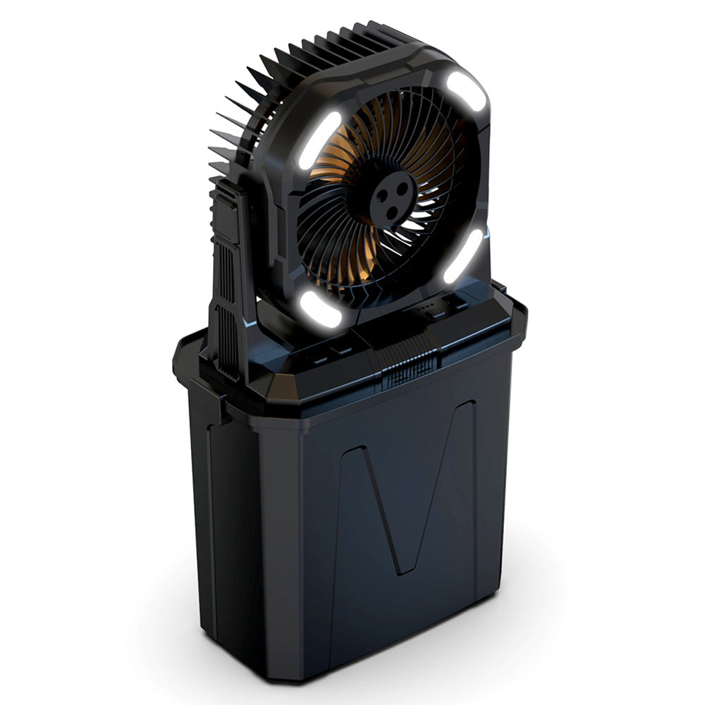 Portable Atomizing Fan with LED Lights Bowlift