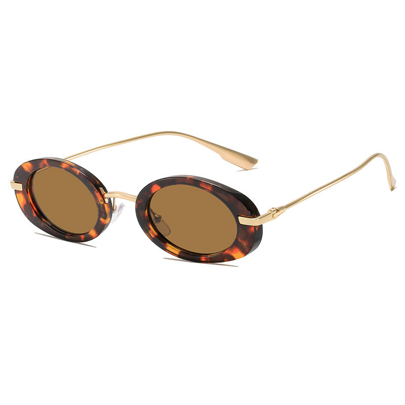 Elegant Oval Frame Sunglasses Bowlift
