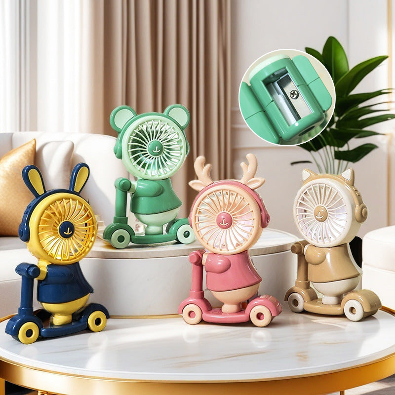Women Funny Hand Fan in Animal Design Bowlift