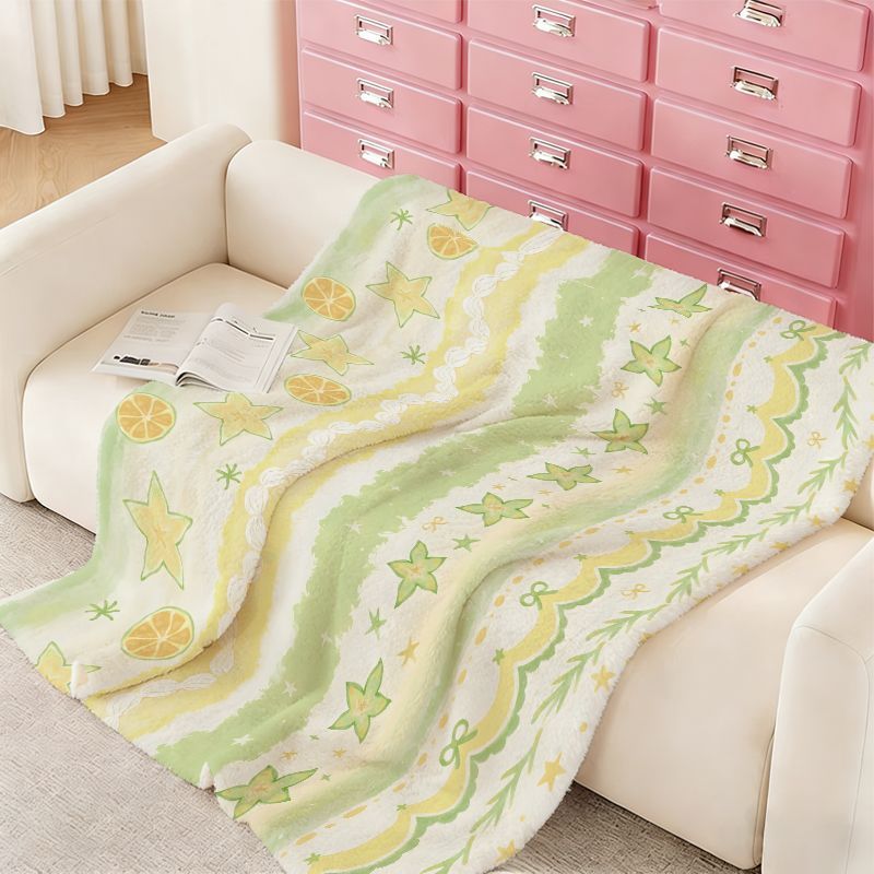 Soft Plush Floral Pattern Throw Blanket