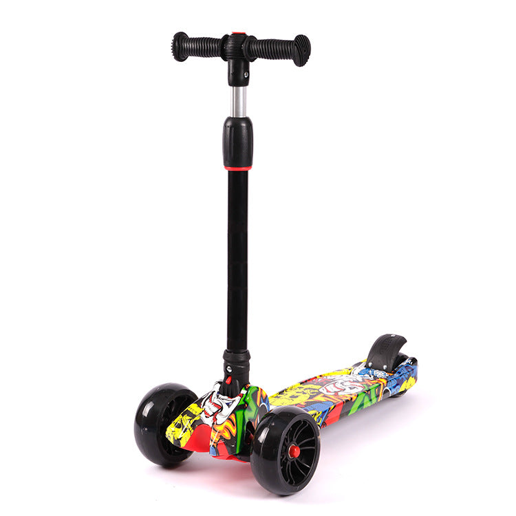 Colorful Graphic Kick Scooter Bowlift