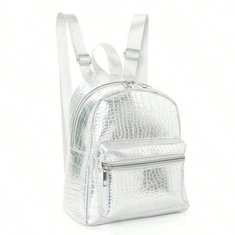 Backpack in Elegant Crocodile Look Bowlift
