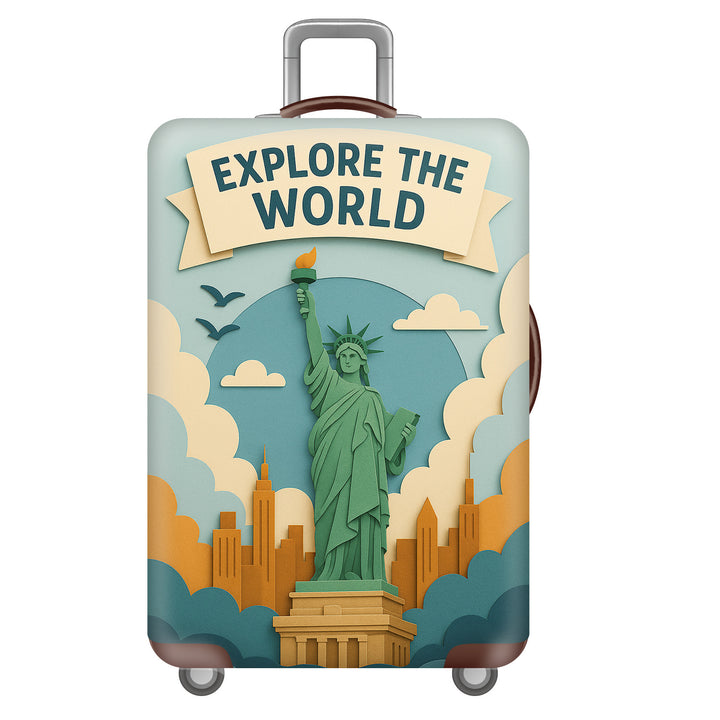 Unisex hard-shell suitcase with impressive Colosseum motif Bowlift