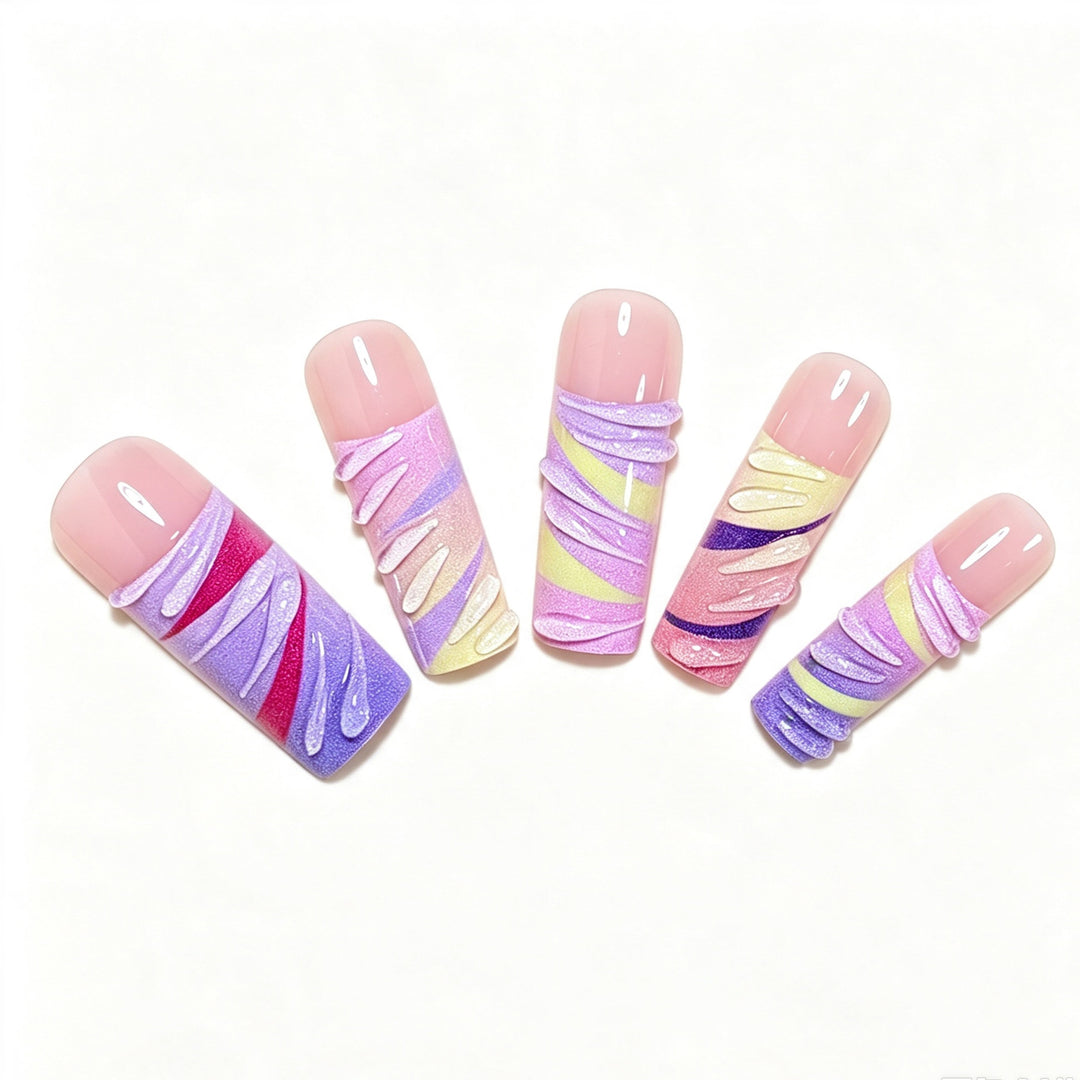 Artistic Long Nail Tips Bowlift