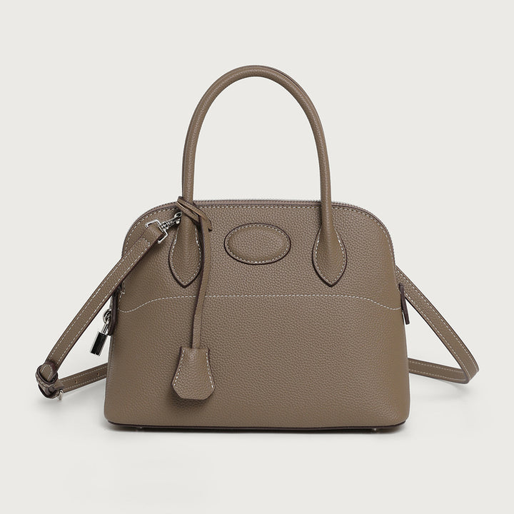 Structured Leather Satchel