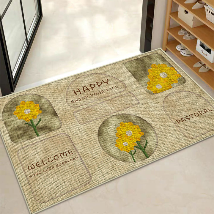 Decorative Star-patterned Bath Mat Bowlift