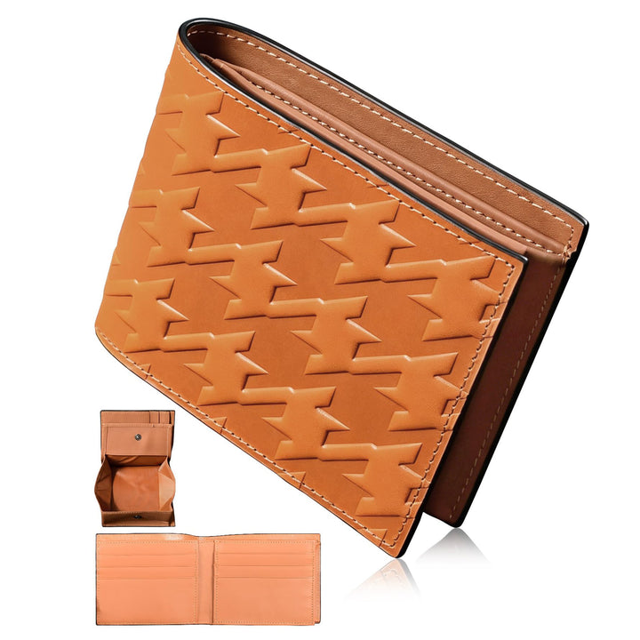 Textured Double-Sided Leather Wallet Bowlift