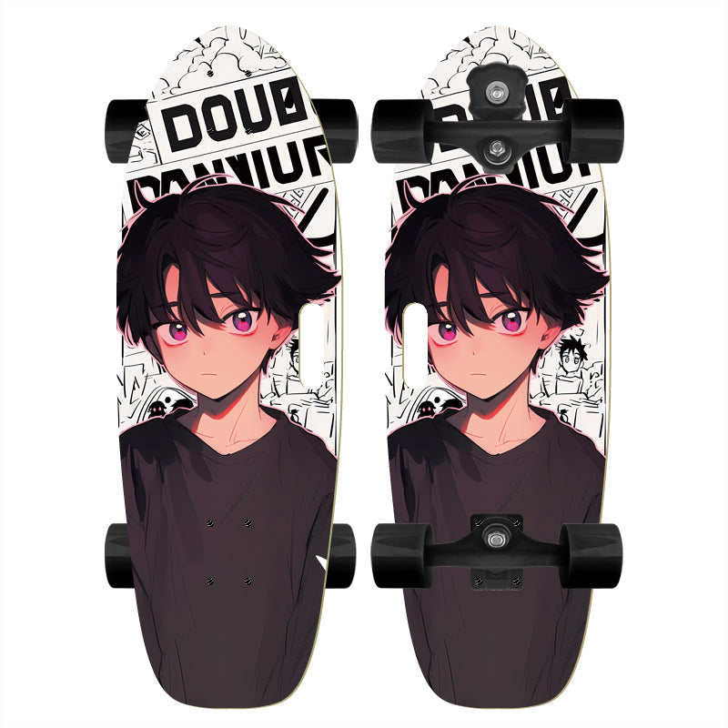 Mini Skateboard Deck with Textured Grip Bowlift