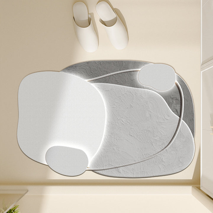 Floral-Inspired Decorative Bath Mat Bowlift