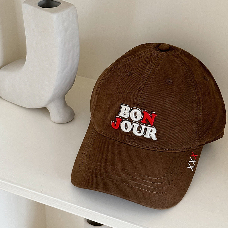Men's Casual Cotton Embroidered Baseball Cap Bowlift