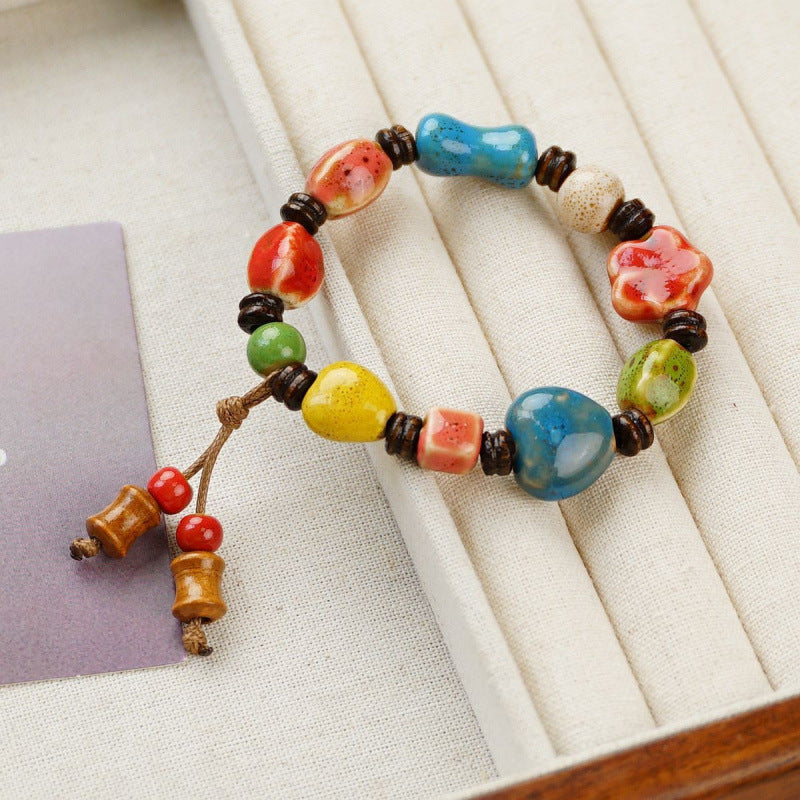 Heart-Shaped Beaded Bracelet Bowlift