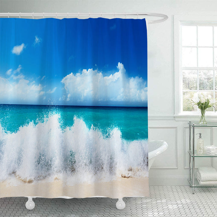Tropical Oasis Shower Curtain Bowlift