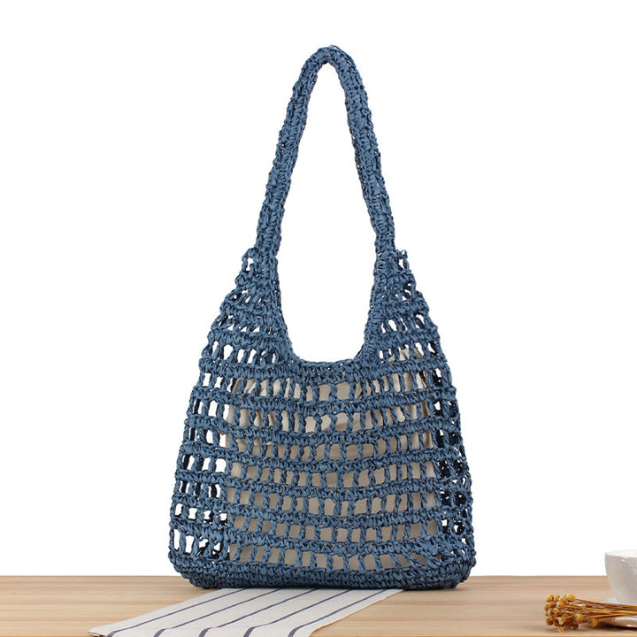 Handcrafted net shoulder bag with sturdy carrying handle Bowlift