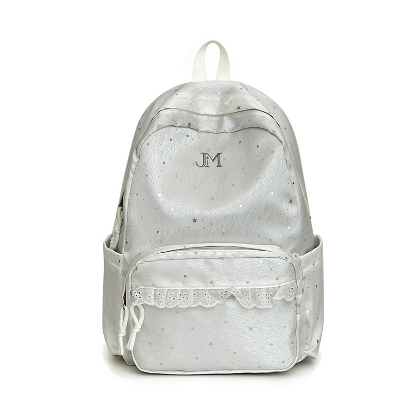 Stylish Star-Embellished Backpack