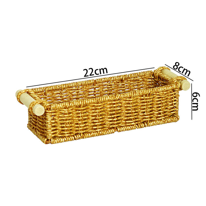 Versatile Woven Rectangular Storage Basket Bowlift