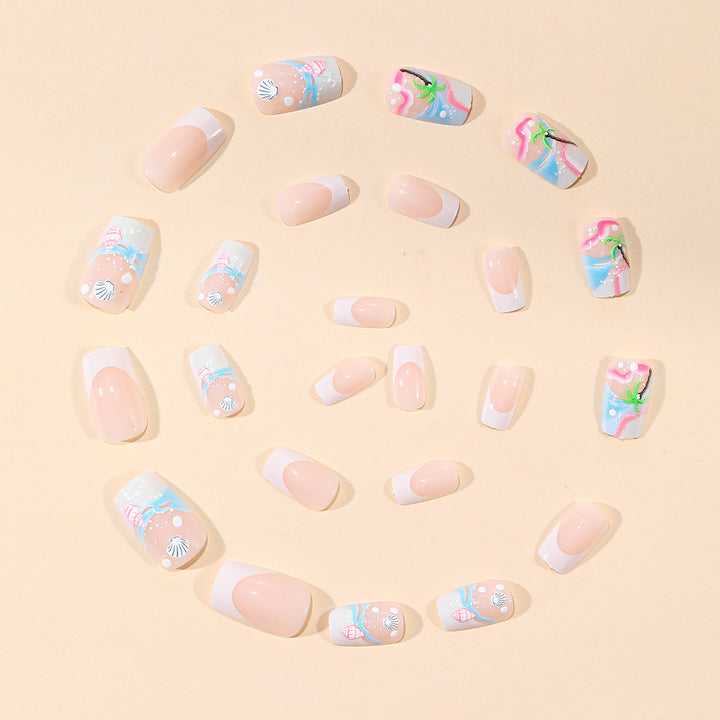 Tropical Seashell Nail Art Bowlift