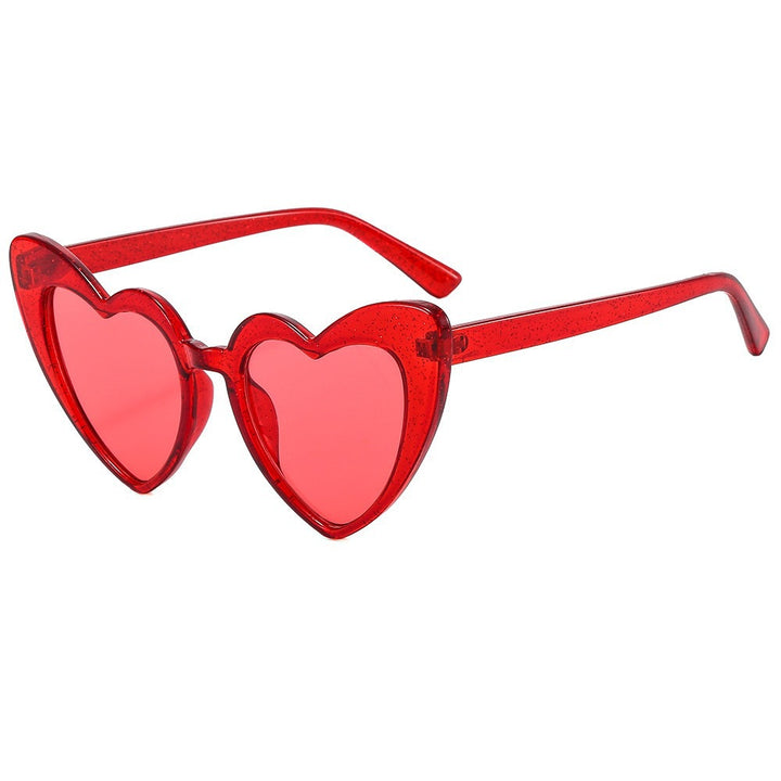 Heart-Shaped Retro Sunglasses Bowlift