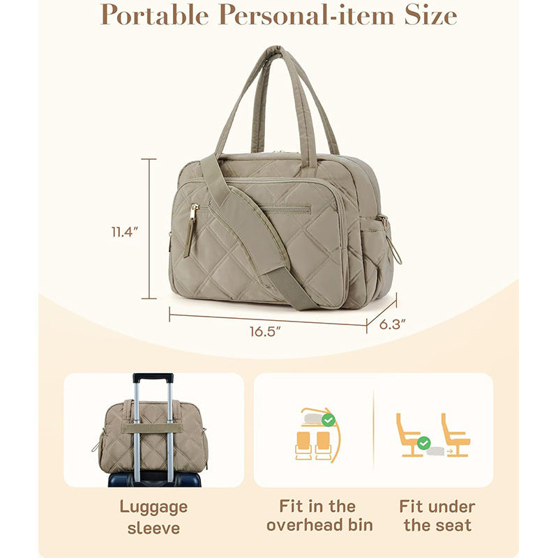 Elegant Quilted Cosmetic Bag Bowlift