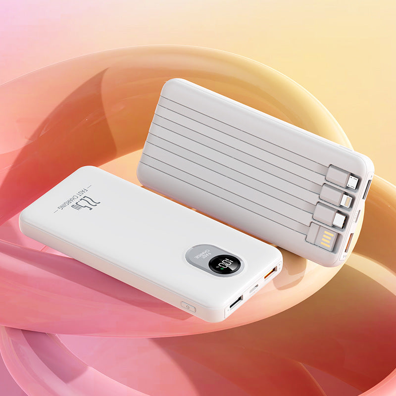 Powerful power bank with multifunctional charging port and smart LED display Bowlift