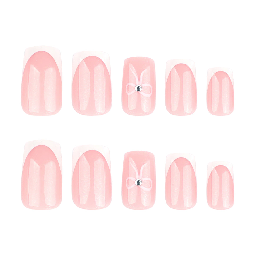 Elegant Decorative Press-On Nail Extensions Bowlift
