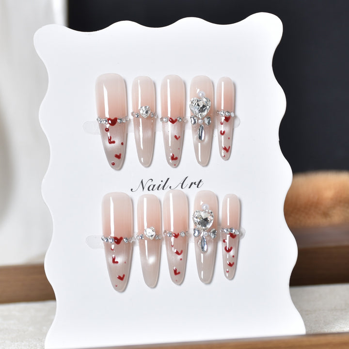 Decorative Press-On Nail Art Set Bowlift