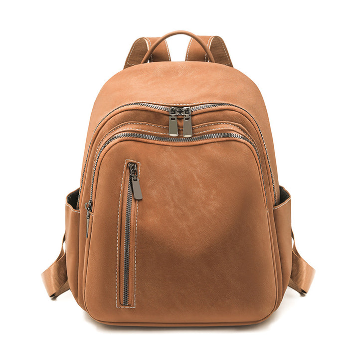 Stylish Leather Backpack Bowlift