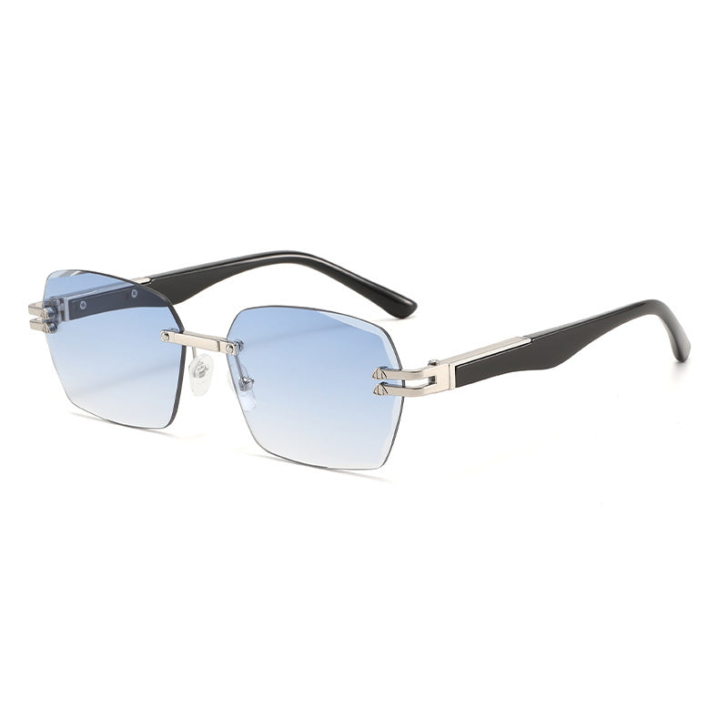 Men's Elegant Square Sunglasses with Wooden Temples Bowlift