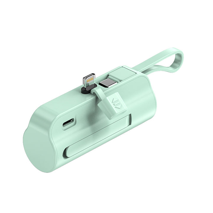 Portable power bank with integrated cable Bowlift