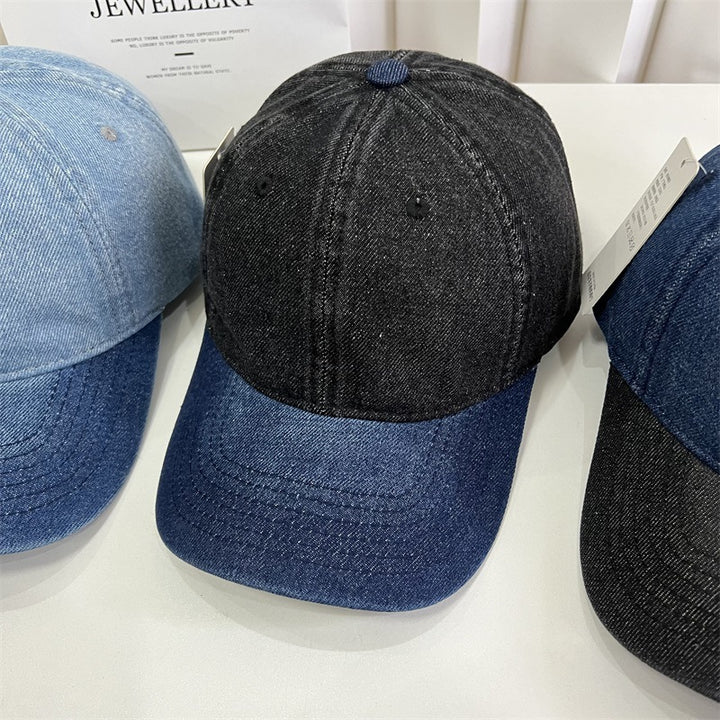 Men's Denim-Style Adjustable Cap Bowlift