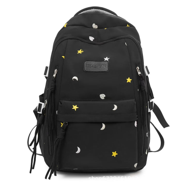 Multi-Pocket Embroidered Backpack Bowlift