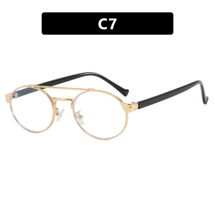 Ladies fashionable sunglasses in stylish round design with golden accents Bowlift