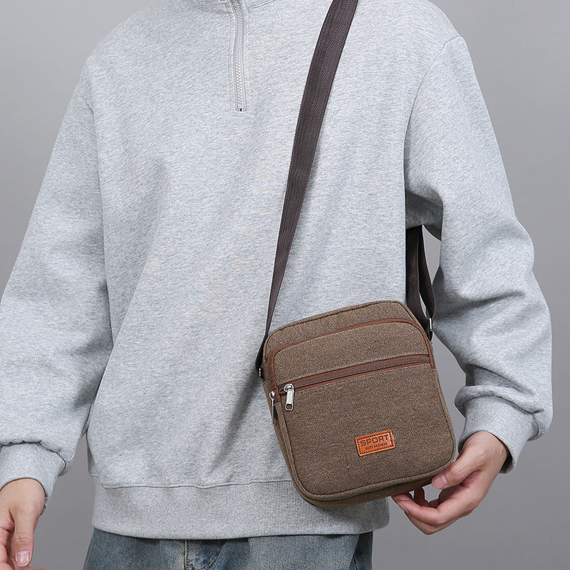 Versatile Canvas Crossbody Bag Bowlift
