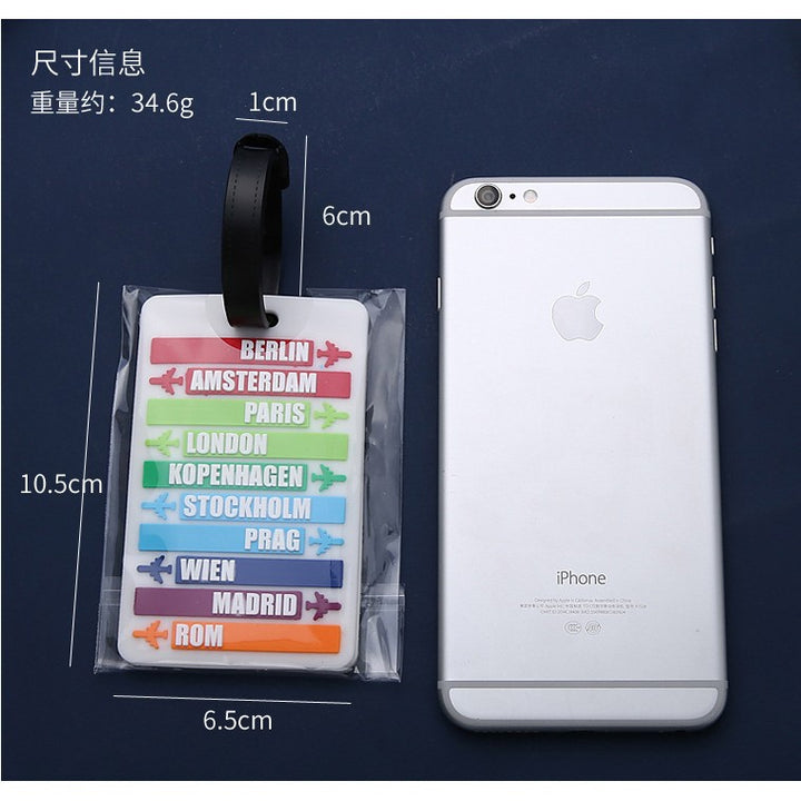 Unisex Luggage Tag with City Motifs Bowlift