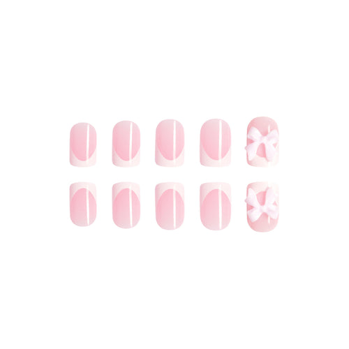 Artificial nails with cute bow designs Bowlift